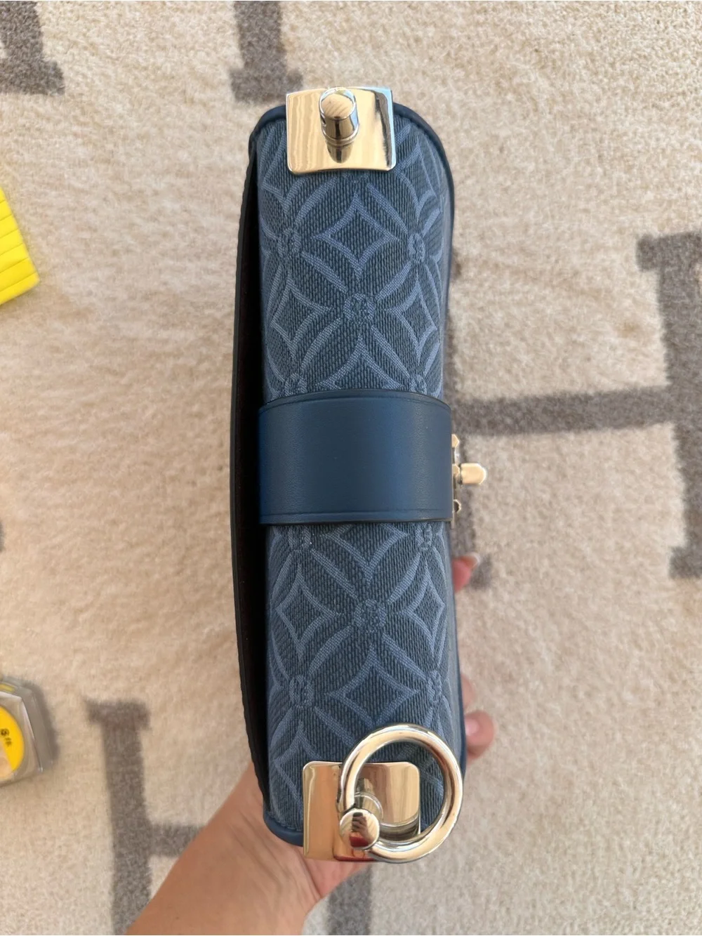 Michael Kors Navy Logo-Detail Crossbody with Branded Strap